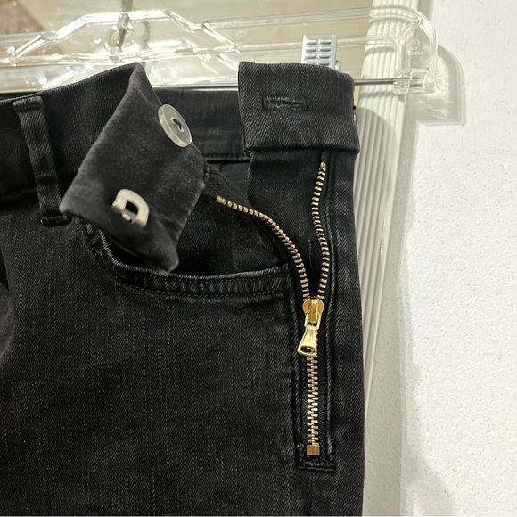 J BRAND Camille Piano Black Skinny Jeans with Side Zip Size 26 - Picture 5 of 12